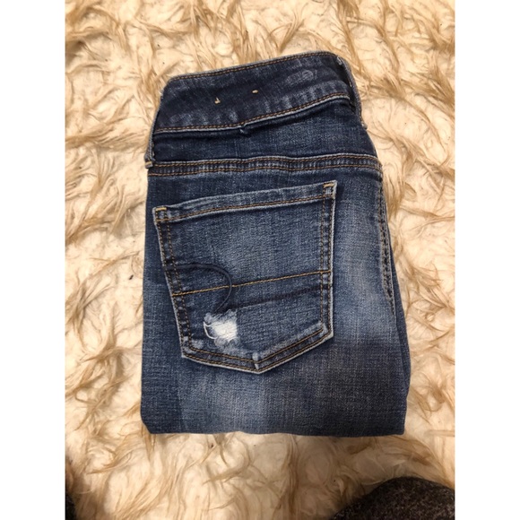 Distressed American Eagle Jeggings - Picture 3 of 4